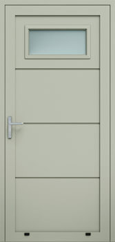 Drzwi panelowe bez przetłoczeń, przeszklenie A1