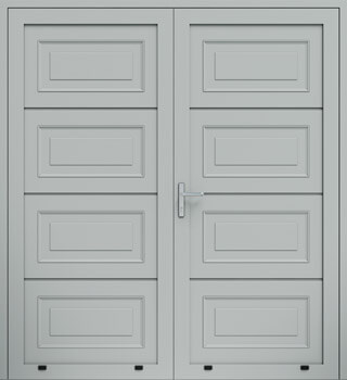 Drzwi panelowe dwuskrzydłowe, kasetony