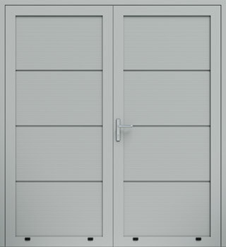 Drzwi panelowe dwuskrzydłowe, panel V
