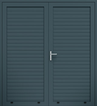 Drzwi panelowe dwuskrzydłowe, profil AW100